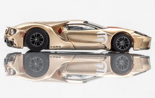 AFX Racing 22061 Ford GT Heritage #5 Gold GT Mega G+ HO Scale Slot Car