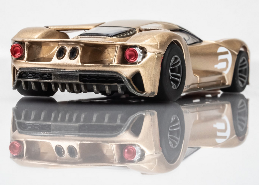 AFX Racing 22061 Ford GT Heritage #5 Gold GT Mega G+ HO Scale Slot Car