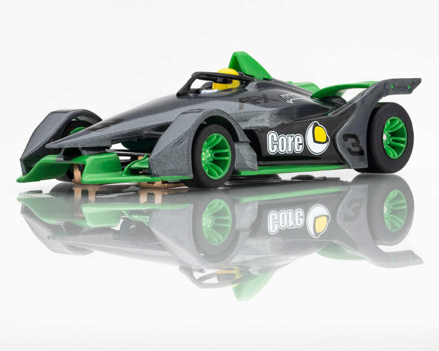 AFX Racing 22064 Mega G+ Formula N #3 Slot Car Silver and Green