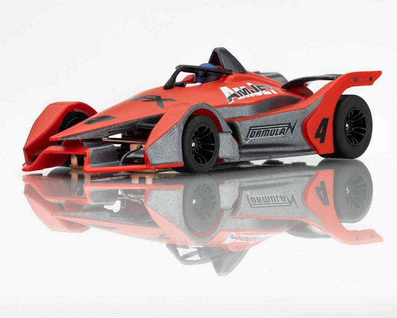 AFX Racing 22066 Mega G+ Formula N #4 Slot Car Red and Gray