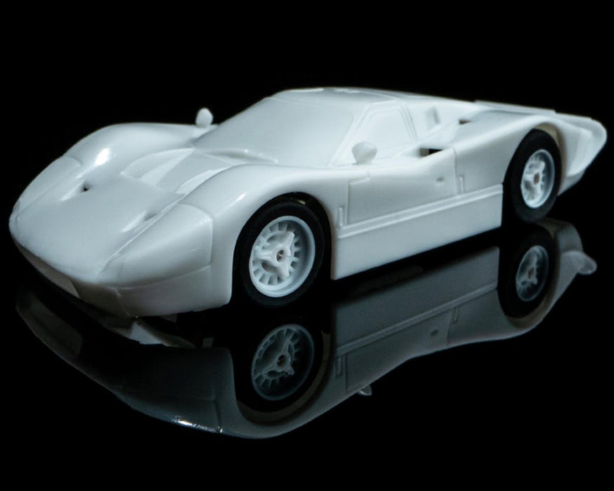 AFX Racing 22070 Ford GT40 Mark IV Paintable Mega G+ HO Scale Slot Car