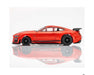 AFX Racing 22077 2021 Shelby GT500 (Race Red) Mega G+ HO Scale Slot Car