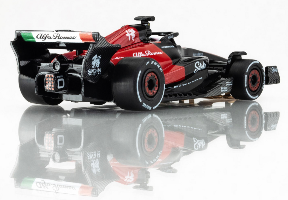 AFX Racing 22083 HO Scale Mega G+ Slot Car Alfa Romeo F1 Car Valtteri Bottas FY-77 2023