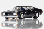 AFX Racing 22087 1972 Chevelle SS Silver & Black Mega G+ HO Scale Slot Car