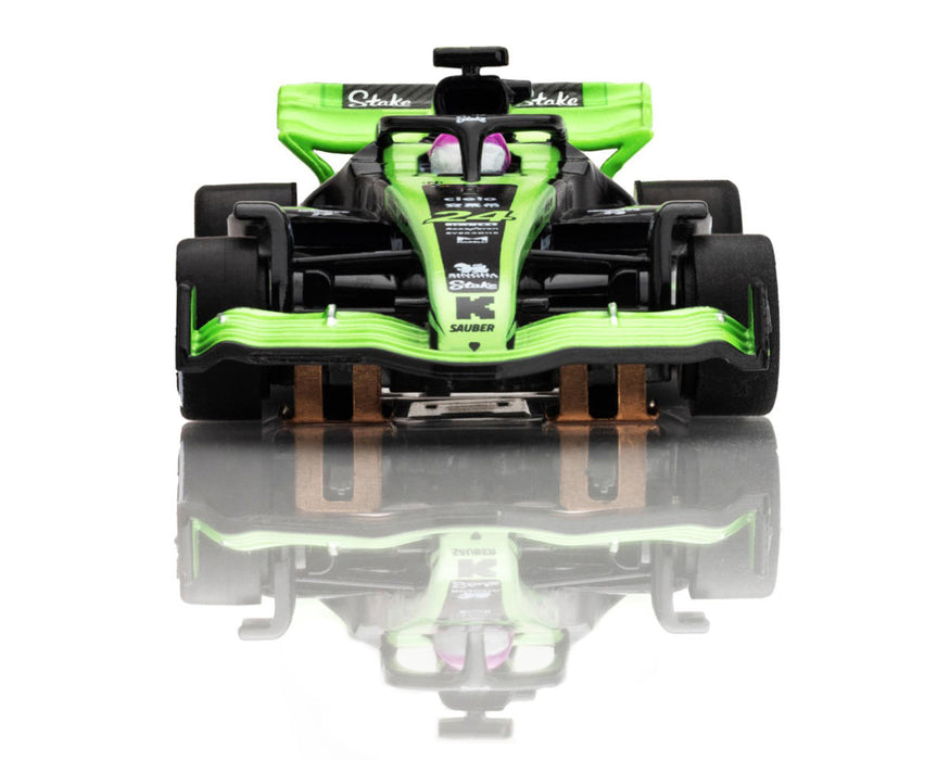 AFX Racing 22092 HO Scale Mega G+ Slot Car Sauber Stake Zhou Guanyu F1 Car FY-24 2024