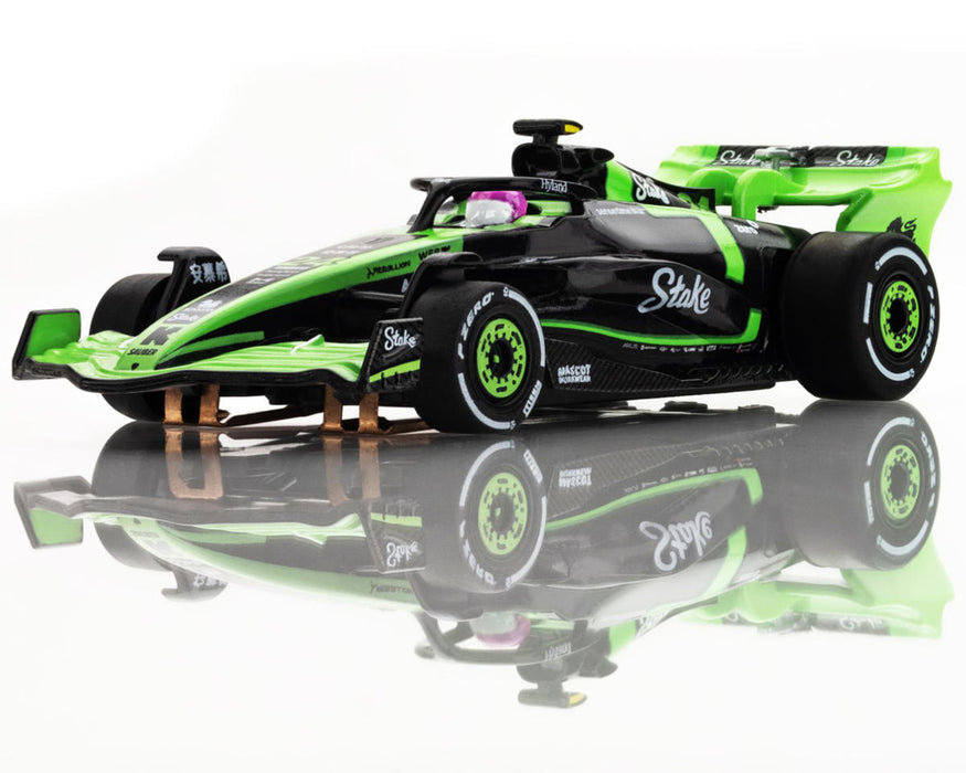 AFX Racing 22092 HO Scale Mega G+ Slot Car Sauber Stake Zhou Guanyu F1 Car FY-24 2024