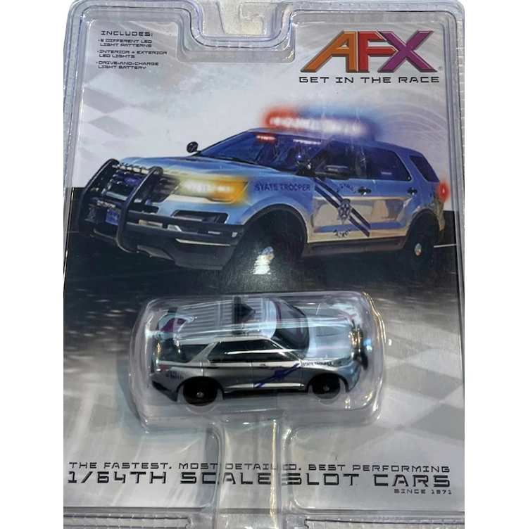 AFX Racing 22105 Ford Explorer Police Interceptor Slot Car with Flashing Lights