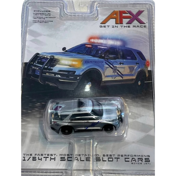 AFX Racing 22105 Ford Explorer Police Interceptor Slot Car with Flashing Lights
