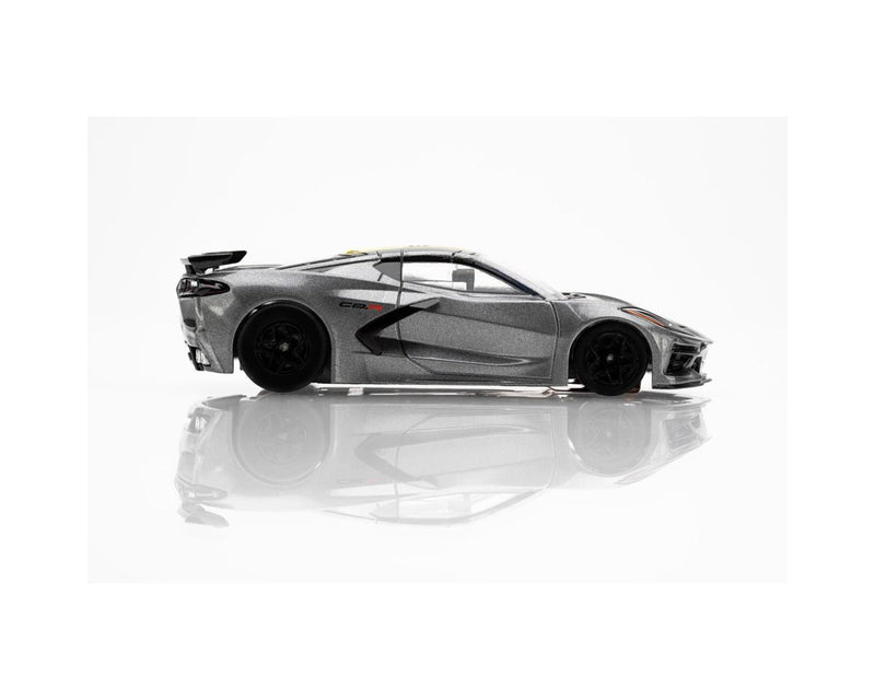 AFX Racing 22107 Mega G+ Slot Car Corvette C8 - Hypersonic Grey