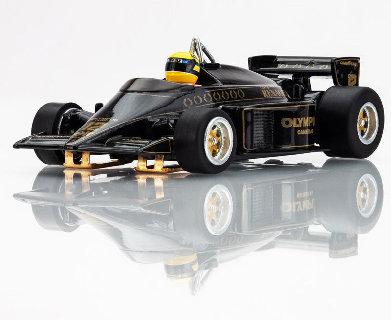 AFX Racing 22113 HO Scale Mega G+ Slot Car Lotus 97T 1985 F1 Car Black/Gold