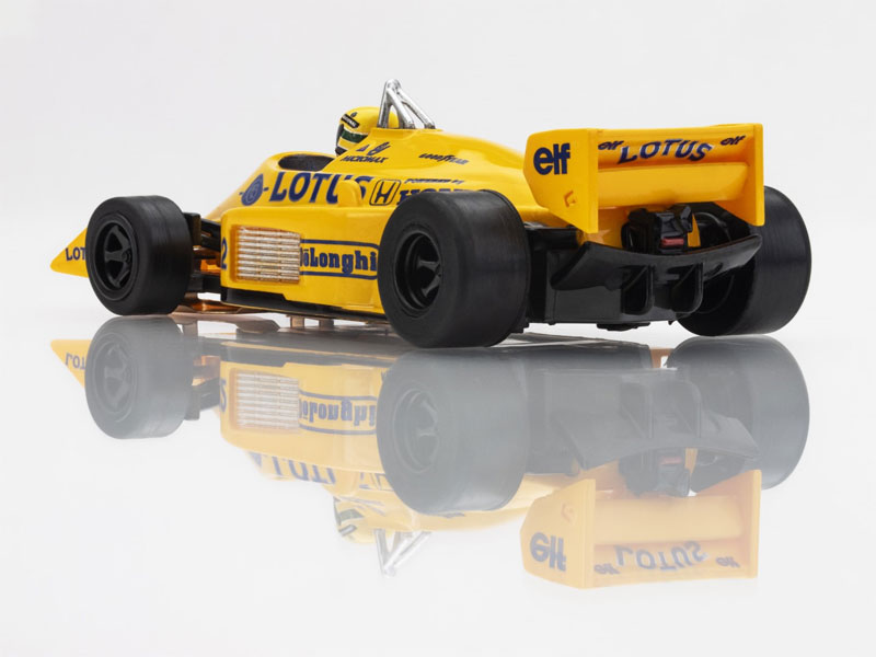 AFX Racing 22114 HO Scale Mega G+ Slot Car Lotus 99T 1987 F1 Car Yellow/Blue
