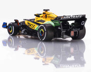 AFX Racing 22120 HO Scale Mega G+ Slot Car McLaren F1 MCL38 #4 Norris Senna Monaco 2024