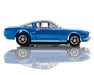 AFX Racing 22149 Mega G+ Slot Car Mustang GT350 - 1966 Sapphire Blue with White Stripes