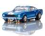 AFX Racing 22149 Mega G+ Slot Car Mustang GT350 - 1966 Sapphire Blue with White Stripes