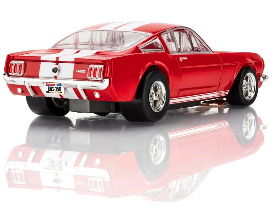 AFX Racing 22152 Mega G+ Slot Car Mustang GT350 - 1966 Red & White