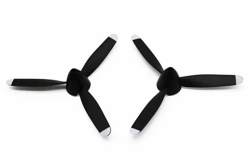 Rage RC RGRA1378 3-Blade Prop with Spinner 2 Pack fits FW-190