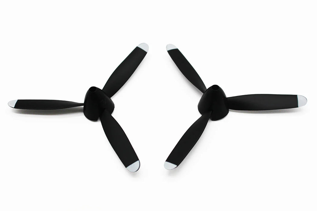 Rage RC RGRA1378 3-Blade Prop with Spinner 2 Pack fits FW-190