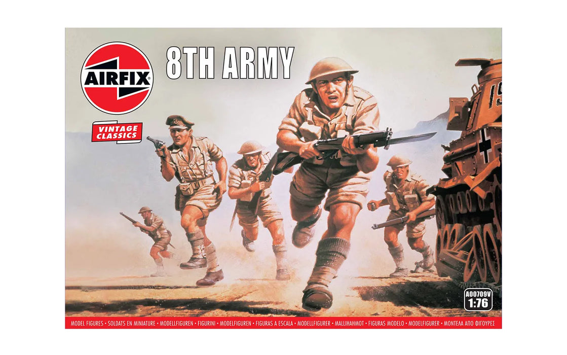 AIRFIX A00709V 1/76 WWII British 8th Army Figure Set (49)