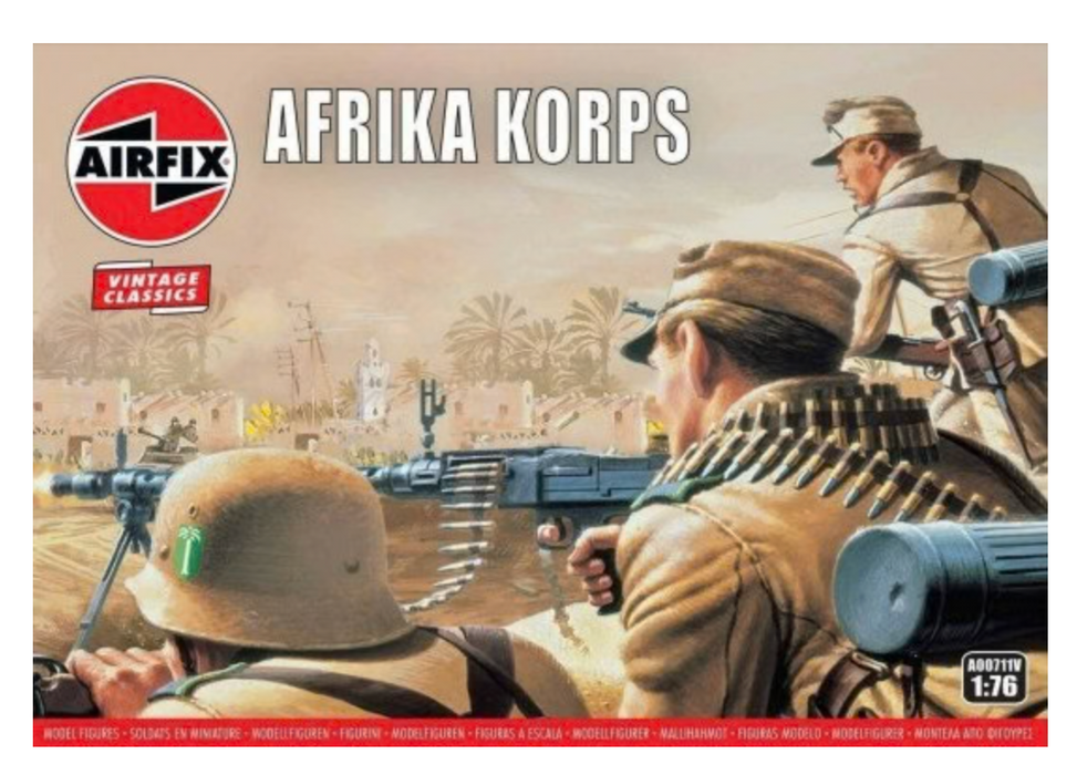 AIRFIX A00711V 1/76 WWII Afrika Corps Figure Set (48)