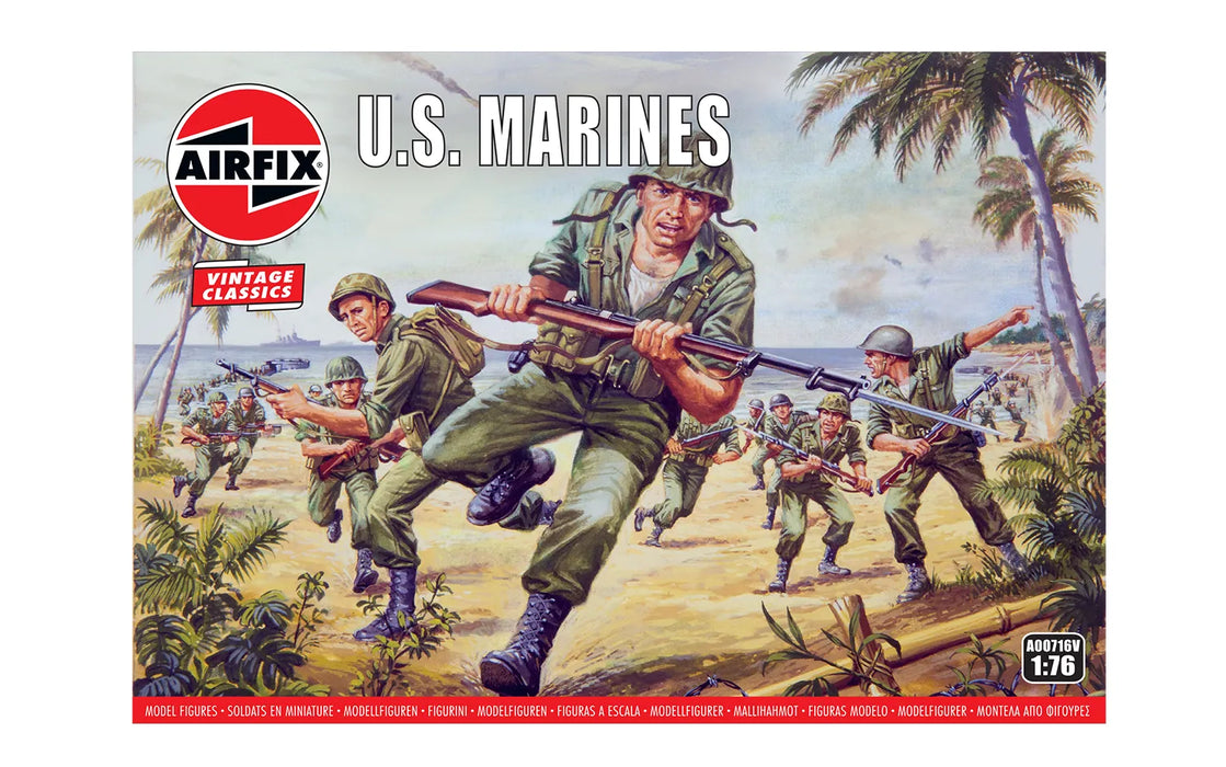 AIRFIX A00716V 1/76 WWII US Marines Figure Set (45)