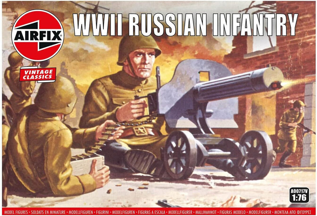 AIRFIX A00717V 1/76 WWII Russian Infantry Figure Set (48)