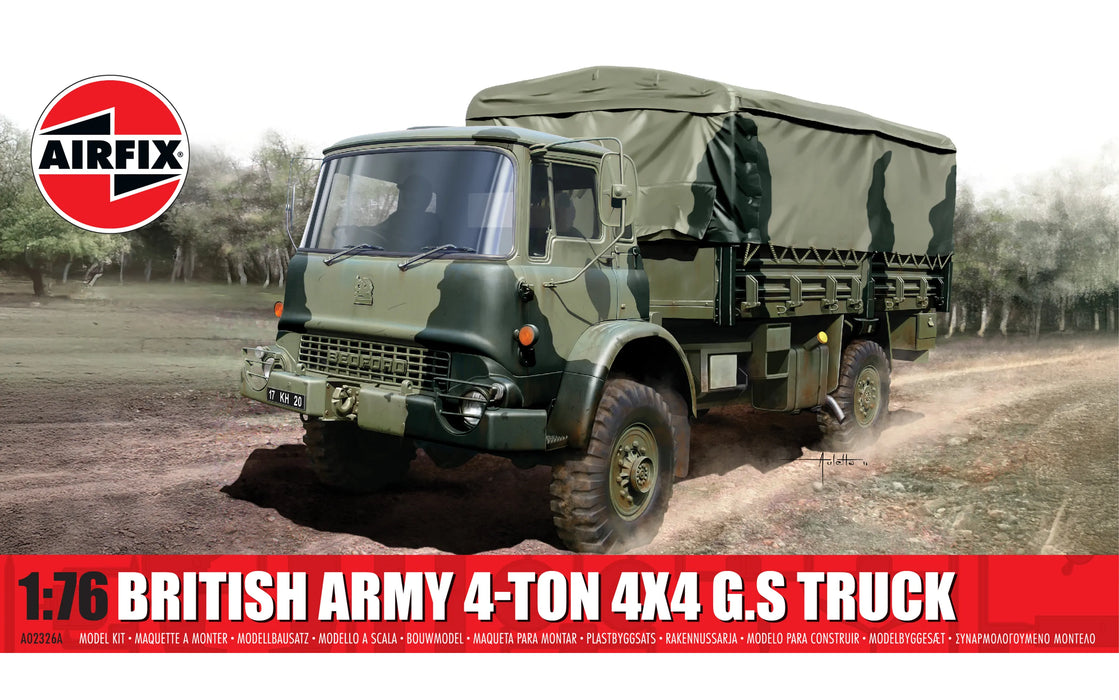 AIRFIX A02326A 1/76 British Army 4-ton 4x4 G.S Truck Model Kit