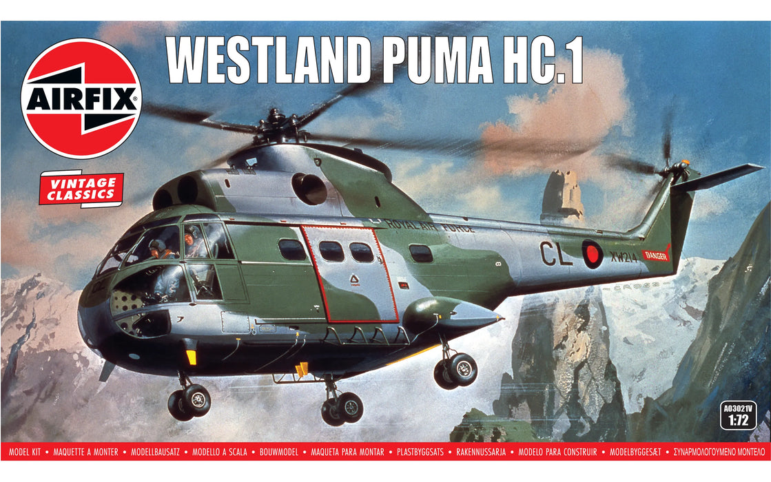 AIRFIX A03021V 1/72 Westland Puma HC.1 Helicopter Model Aircraft Kit