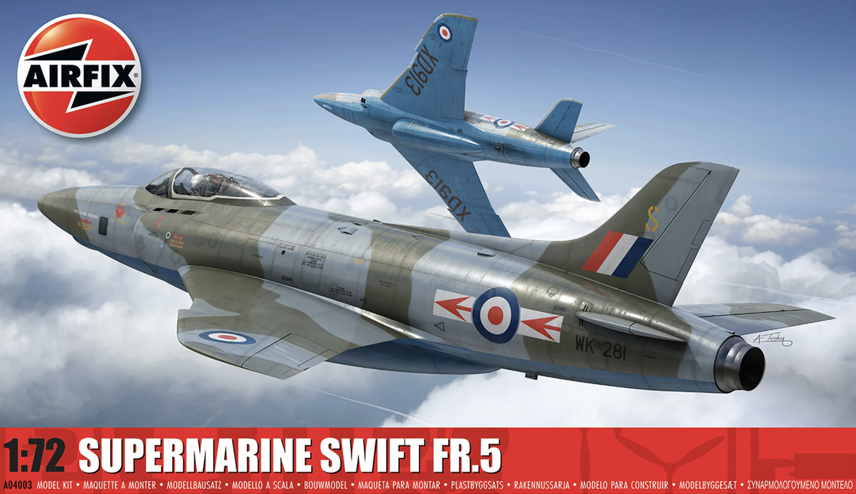 AIRFIX A04003 1/72 Supermarine Swift FR.5 Jet Model Aircraft Kit