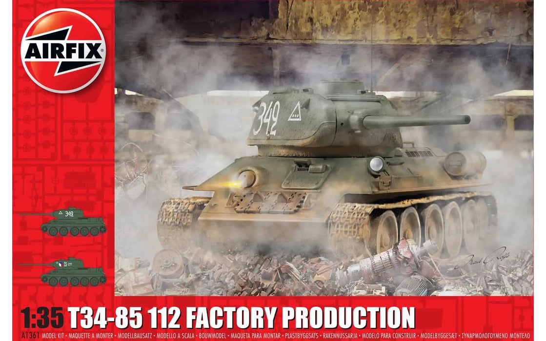 Airfix A1361 1/35 T34/85 112 Factory Production Model Tank Kit