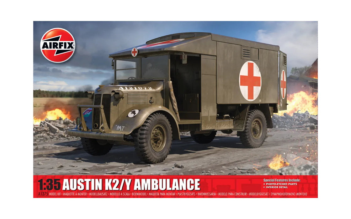 Airfix A1375 1/35 Austin K2/Y Ambulance Model Kit