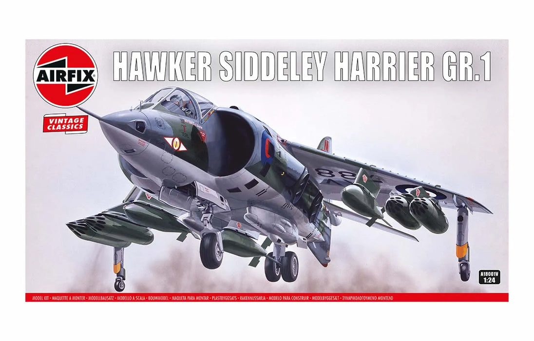 AIRFIX A18001V 1/24 Hawker Siddeley Harrier GR.1 Model Aircraft Kit