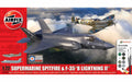 AIRFIX A50190 1/72 Supermarine Spitfire & F35B Lightning II Fighter Gift Set (With Paint & Glue)