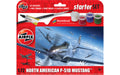AIRFIX A55013 1/72 P51D Mustang Small Starter Set (With Paint & Glue)