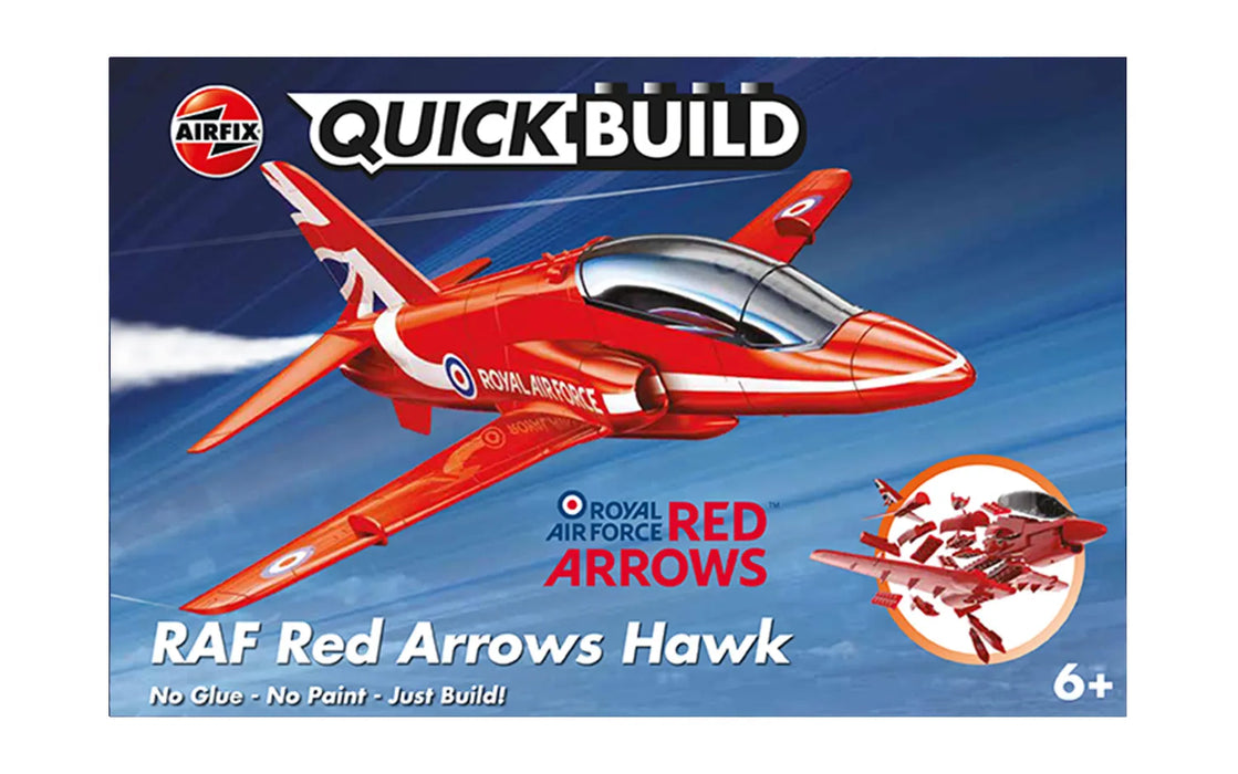 Airfix J6018 QuickBuild Red Arrows Hawk RAF Aircraft Brick-based Model Kit