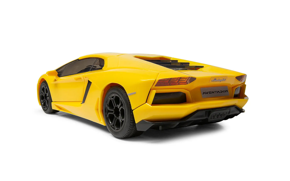Airfix J6026 QuickBuild Lamborghini Aventador LP700-4 Car (Yellow) Brick-based Model Kit