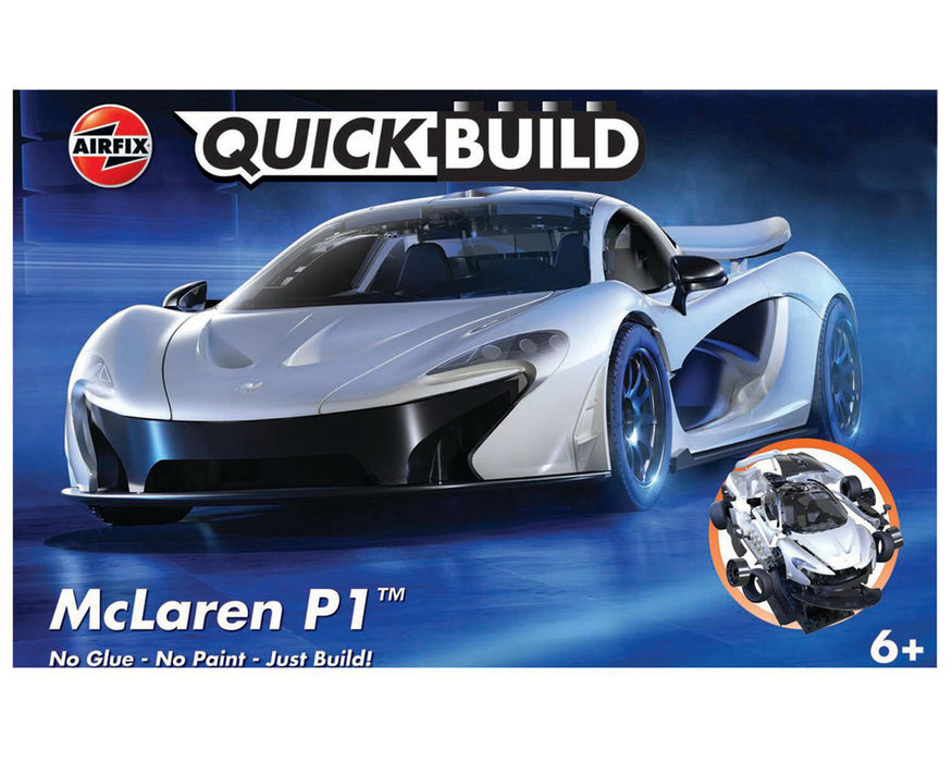 Airfix J6028 QuickBuild McLaren P1 Car (White) Brick-based Model Kit