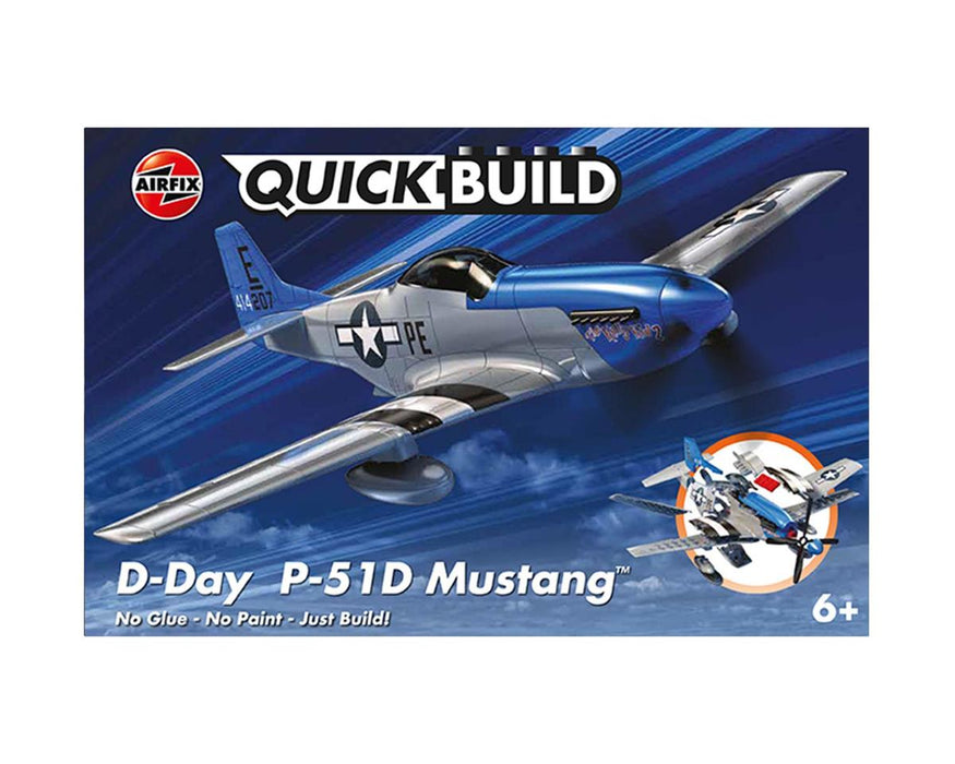 Airfix J6046 QuickBuild P51D Mustang D-Day Fighter Brick-based Model Kit