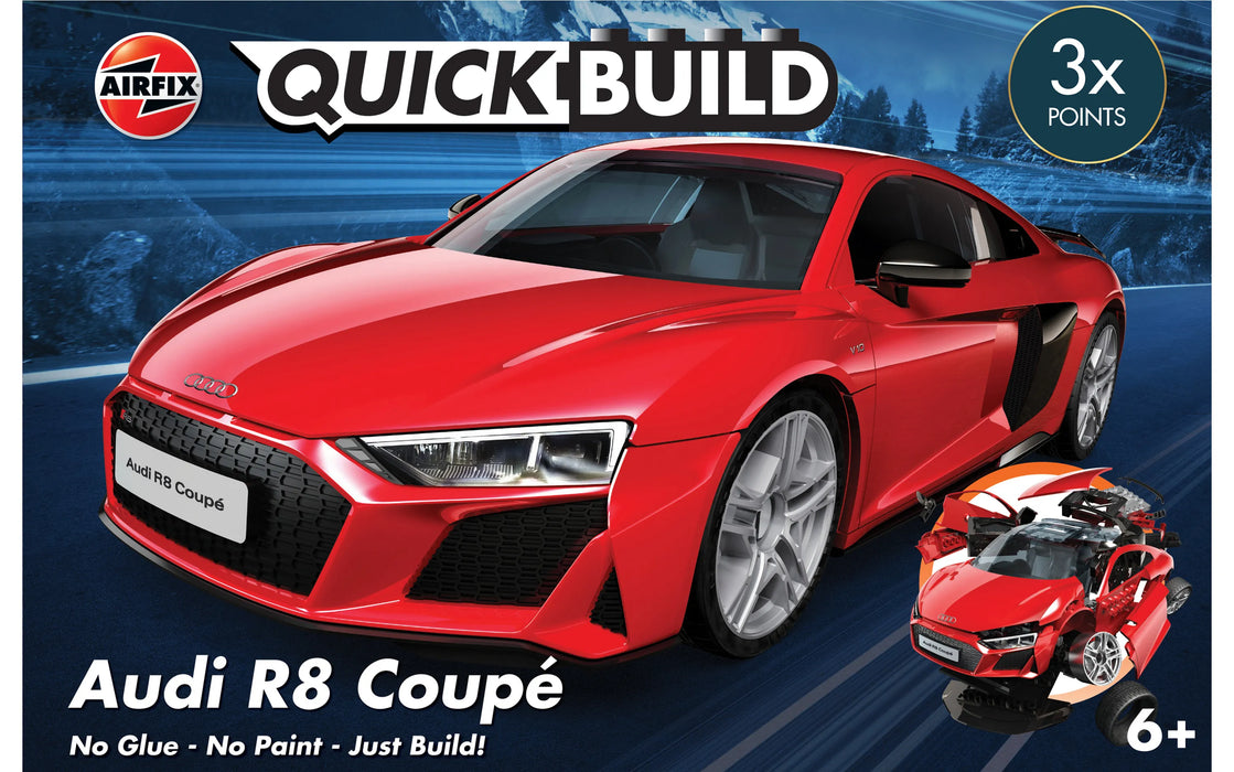 Airfix J6049 QuickBuild Audi R8 Coupe Car Brick-based Model Kit