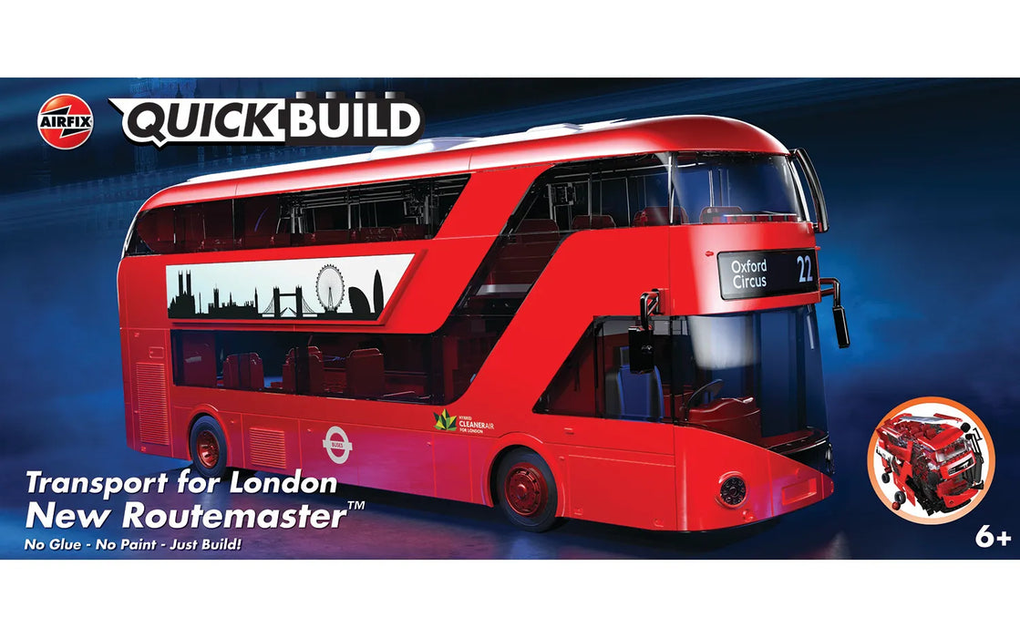 Airfix J6050 QuickBuild New Routemaster Bus Brick-based Model Kit