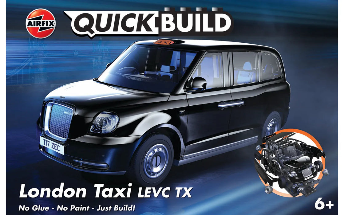 Airfix J6051 QuickBuild London Taxi LEVC TX Brick-based Model Kit