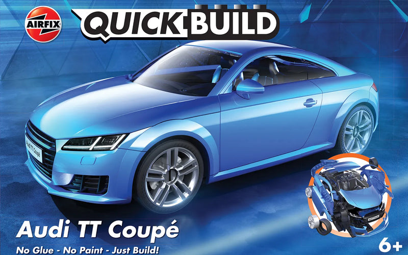 Airfix J6054 QuickBuild Audi TT Coupe (Blue) Brick-based Model Kit