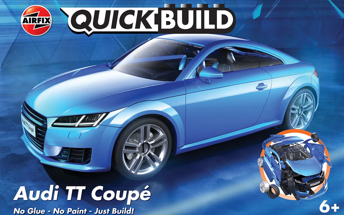 Airfix J6054 QuickBuild Audi TT Coupe (Blue) Brick-based Model Kit