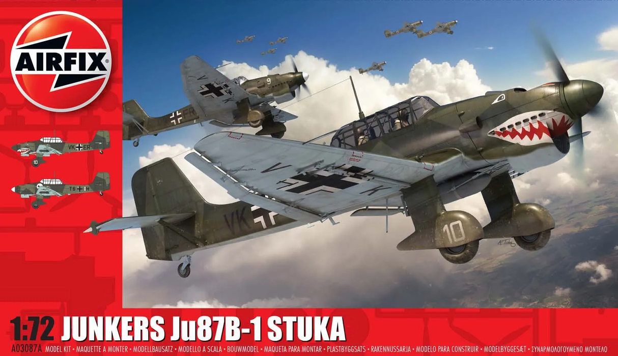 AIRFIX Models 3087 1/72 Junkers Ju87B1 Stuka Fighter Aircraft Kit
