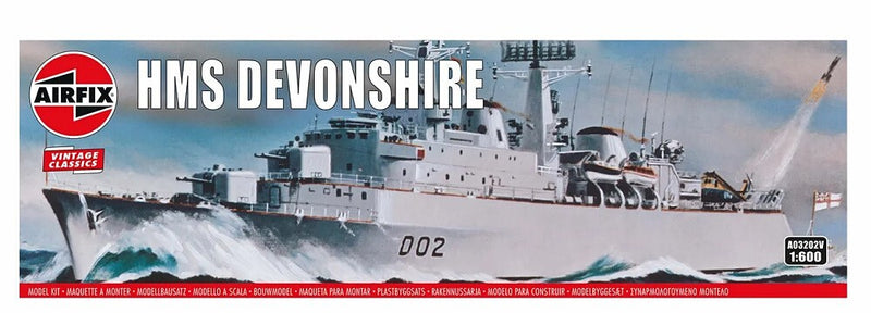 AIRFIX Models 3202 1/600 HMS Devonshire Destroyer Model Ship Kit