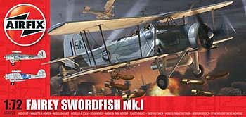 AIRFIX Models 4053 1/72 Fairey Swordfish Mk 1 Royal Navy Torpedo Bomber Bi-Plane Model Aircraft Kit