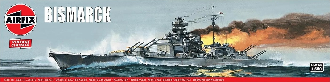 AIRFIX Models 4204 1/600 German Bismarck Battleship Model Ship Kit