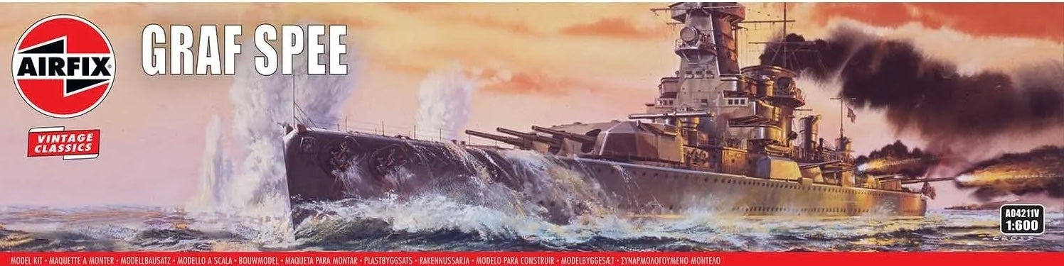 AIRFIX Models 4211 1/600 Admiral Graf Spee Warship Model Ship Kit