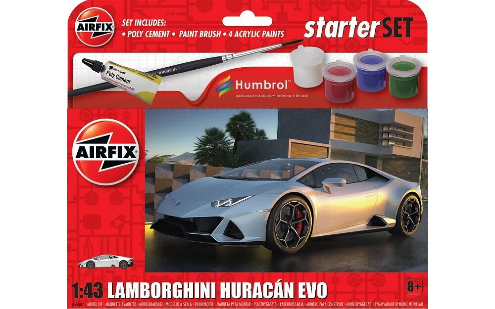 AIRFIX Models 55007 1/43 Lamborghini Huracan EVO Small Starter Set