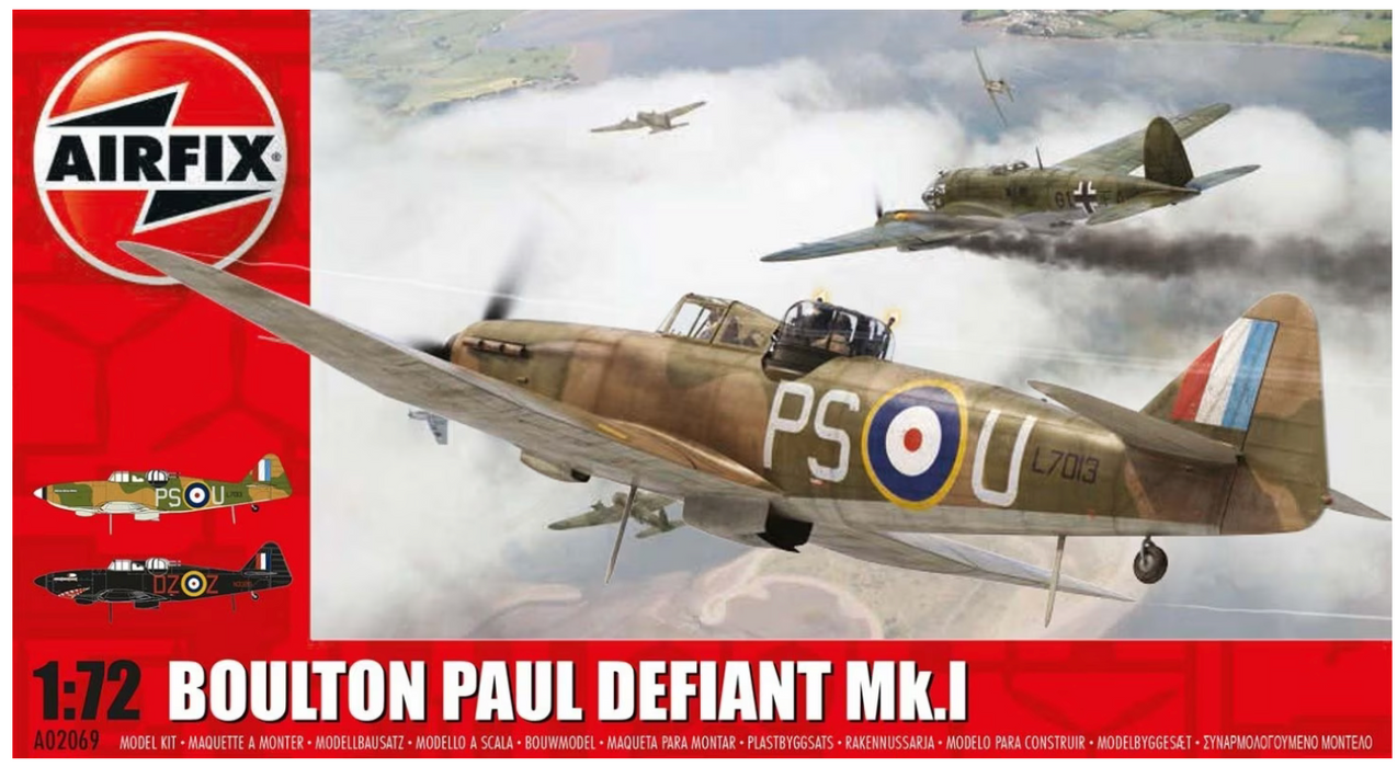 AIRFIX Models A02069 1/72 Boulton Paul Defiant Mk.I Model Aircraft Kit
