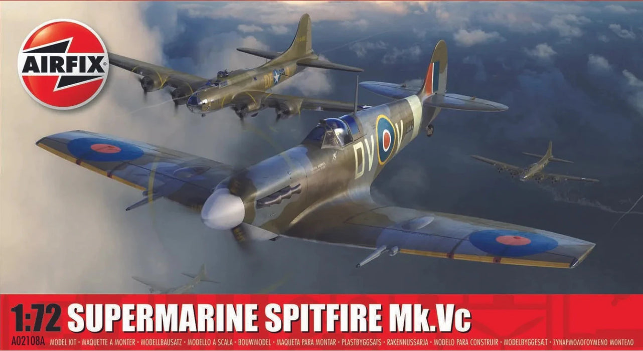 AIRFIX Models A02108A 1/72 Supermarine Spitfire Mk.Vc Model Aircraft Kit